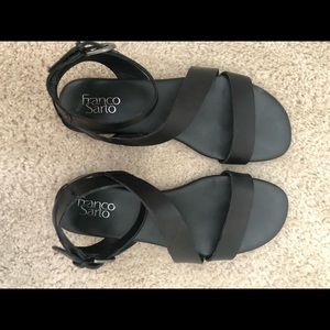 Black Strap Sandals by Franco Sarto summer trendy
